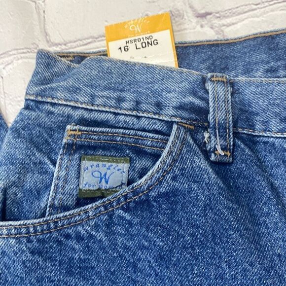 Vintage Wrangler Relaxed Misses Fit High -Rise Structured‎ Jeans 16 Long NWT - Picture 7 of 13